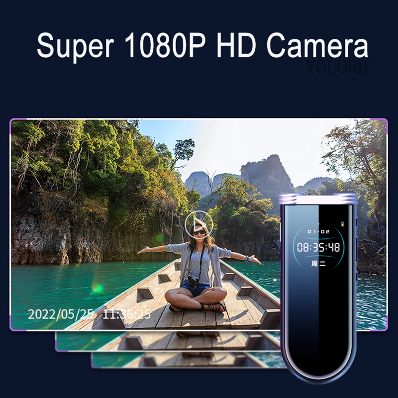 Máy Quay Video Kỹ Thuật Số Mini HD 1080P Bằng Kim Loại Có Màn Hình Hiển Thị