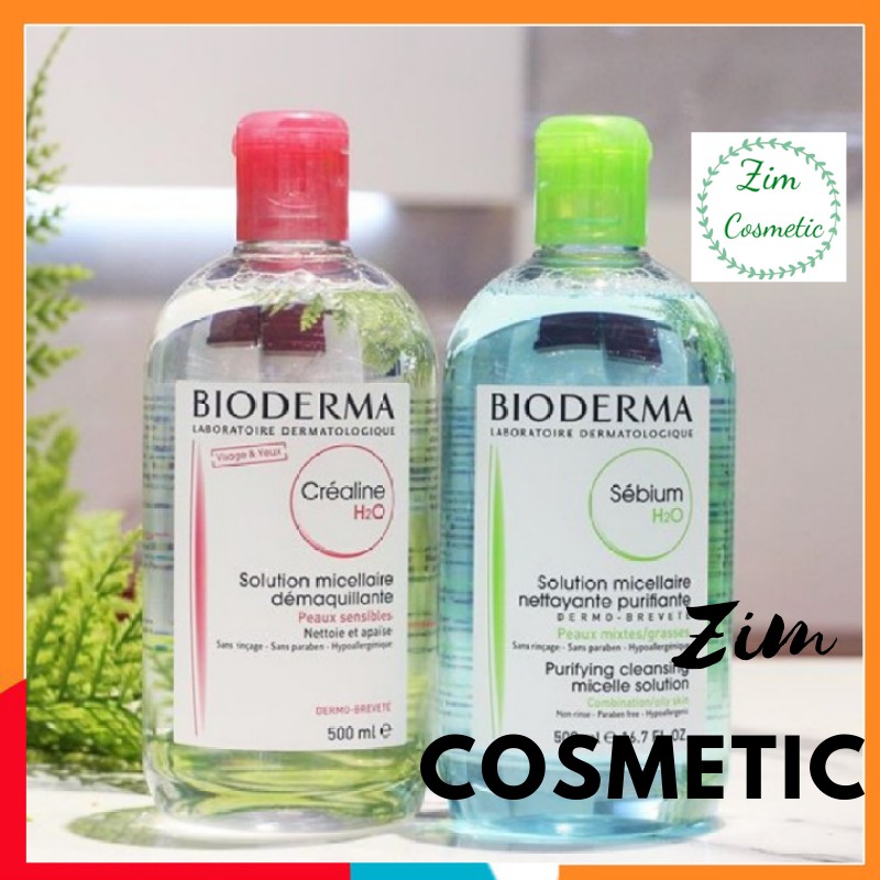 Nước Tẩy Trang Bioderma Crealine H2O Solution Micellaire Nắp Nhún 100ml - 500ml