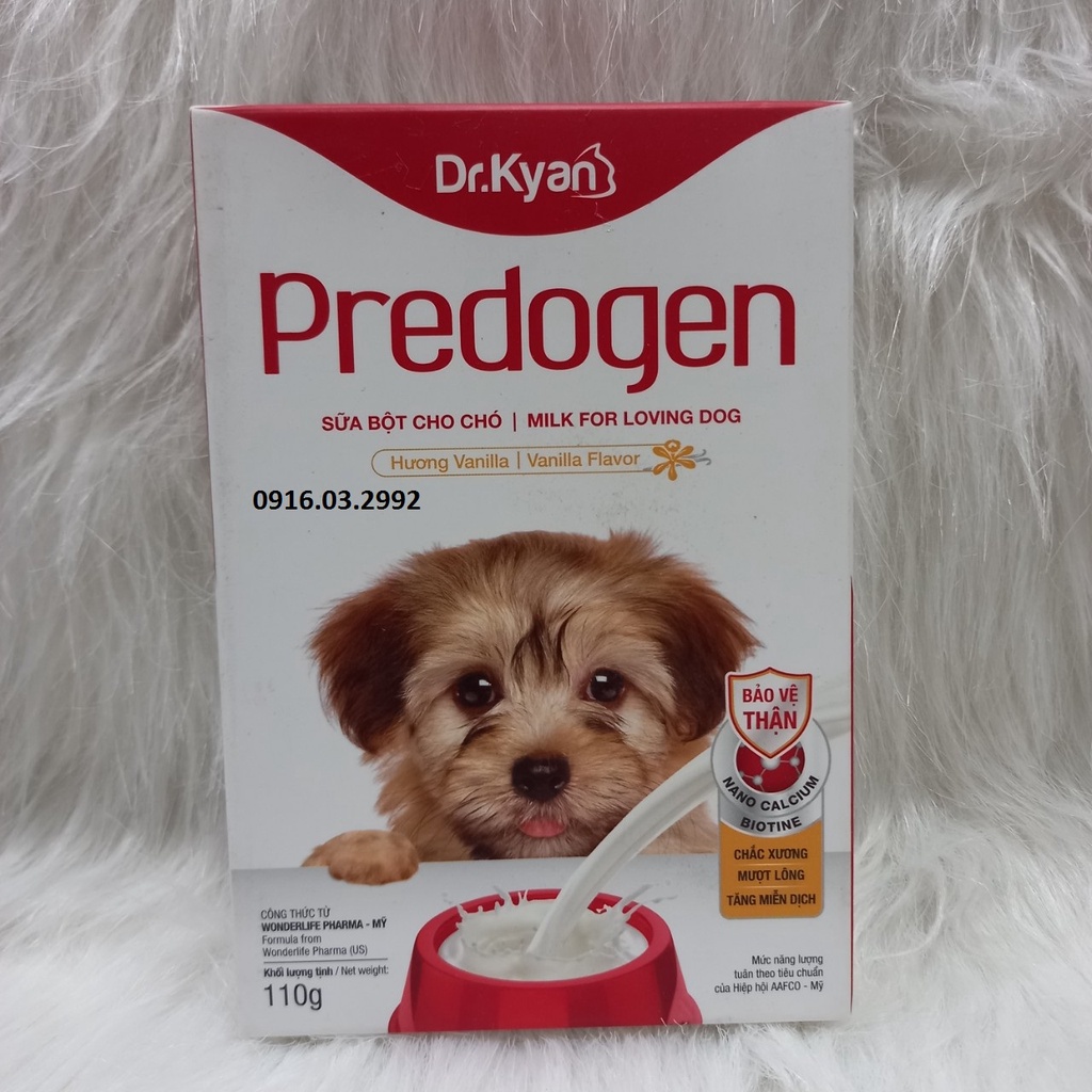 Sữa bột cho chó Predogen 110gr,Sữa bột dùng cho mọi lứa tuổi