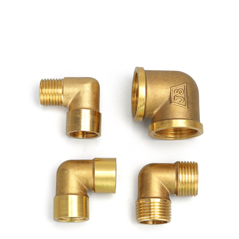 Đầu Nối Ống Nước 90 Độ Bằng Đồng Thau 1 / 8 &quot;1 / 4&quot; 3 / 8 &quot;1 / 2&quot; 3 / 4 &quot;