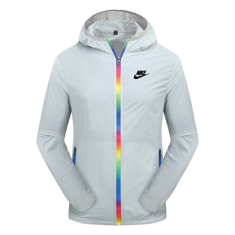 Áo Khoác Nike Tay Dài Có Mũ Trùm Đầu Chống Nắng Chống Gió Chất Liệu Polyester Cho Nam Giới