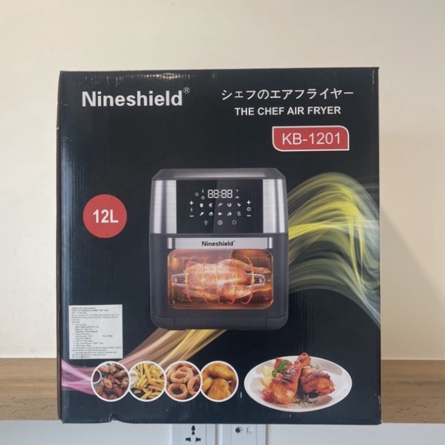 NỒI CHIÊN KHÔNG DẦU NINESHIELD 12L KB-1201 BẢO HÀNH 12 THÁNG