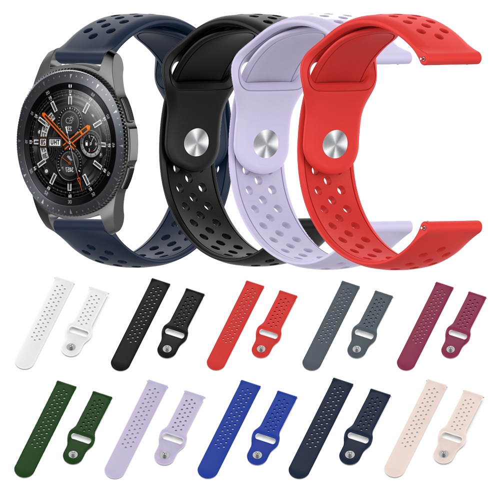 MYRON 22mm Silicone Watch Band Sport Strap for Samsung Galaxy 46mm R800