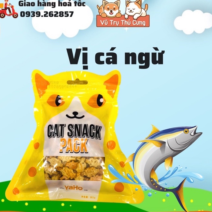 Bánh thưởng cho mèo Cat Snack Yaho, Bánh quy ăn dặm cho mèo