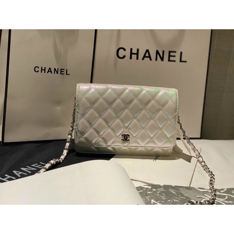 ❌Túi CHANEL WOC MINI MÀU TRẮNG NGỌC TRAI