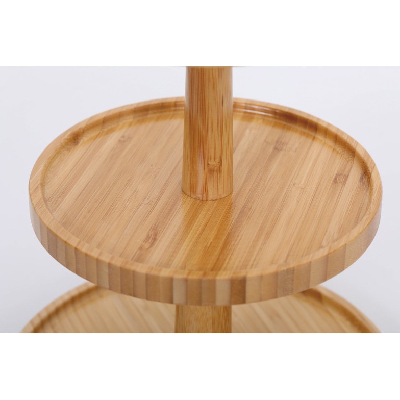 Giá kệ gỗ để bánh và hoa quả bằng gỗ Tre ghép thanh - Gỗ tự nhiên