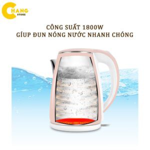 Ấm Siêu Tốc JipLai Thái Lan 2.5L Cao Cấp LỖI 1 ĐỔI 1 BẢO HÀNH 12 THÁNG