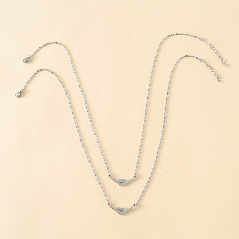 Set 2 Vòng cổ Hình Trái Tim Khắc Chữ Best Friend