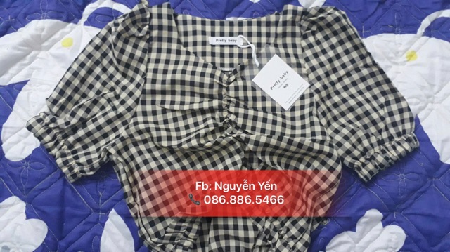 ÁO CROPTOP KẺ CARO BODY ÔM EO | BigBuy360 - bigbuy360.vn