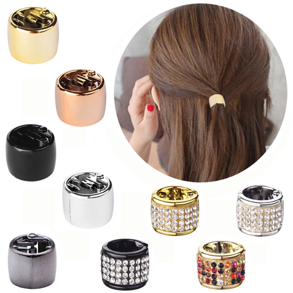 Kẹp tóc dạng tròn xinh xắn cho nữ
