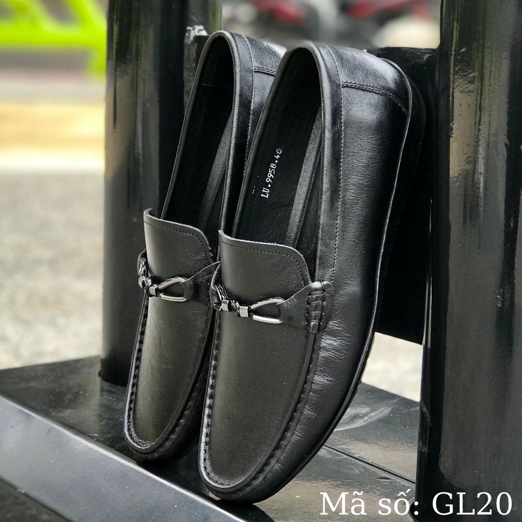 Giày lười nam Alo Davin Da Bò Cao Cấp GL20