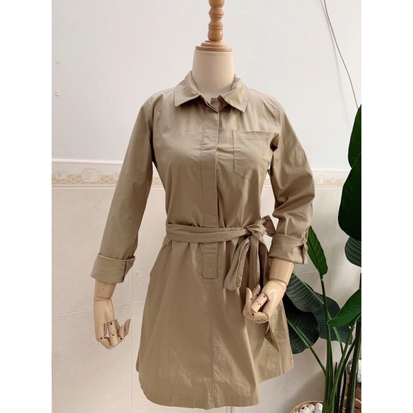 ĐẦM XÒE NỮ KAKI NÂU STYLE HÀN ĐƠN GIẢN SANG TRỌNG, CHẤT ĐẸP KÈM ẢNH THẬT