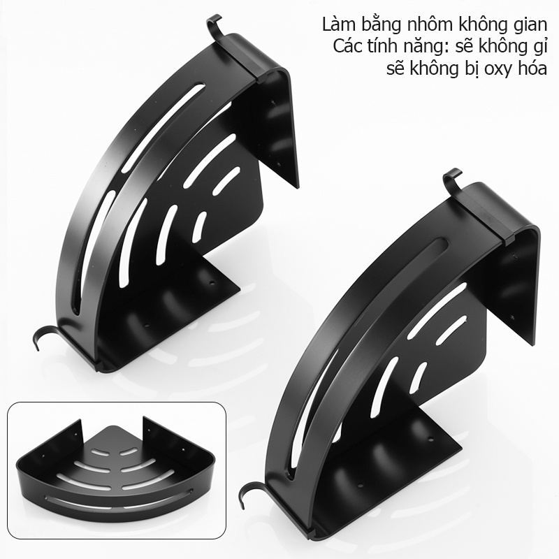 Kệ đựng đồ YUN JIE YA hình tam giác gắn góc tường nhà tắm tiện lợi