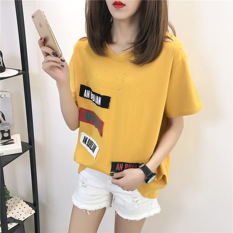 COMBO 5 ÁO THUN NỮ - 5 GAM MÀU SIÊU HOT THỜI TRANG THU ĐÔNG