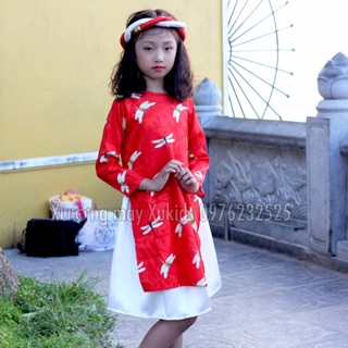 Áo dài cách tân gấm