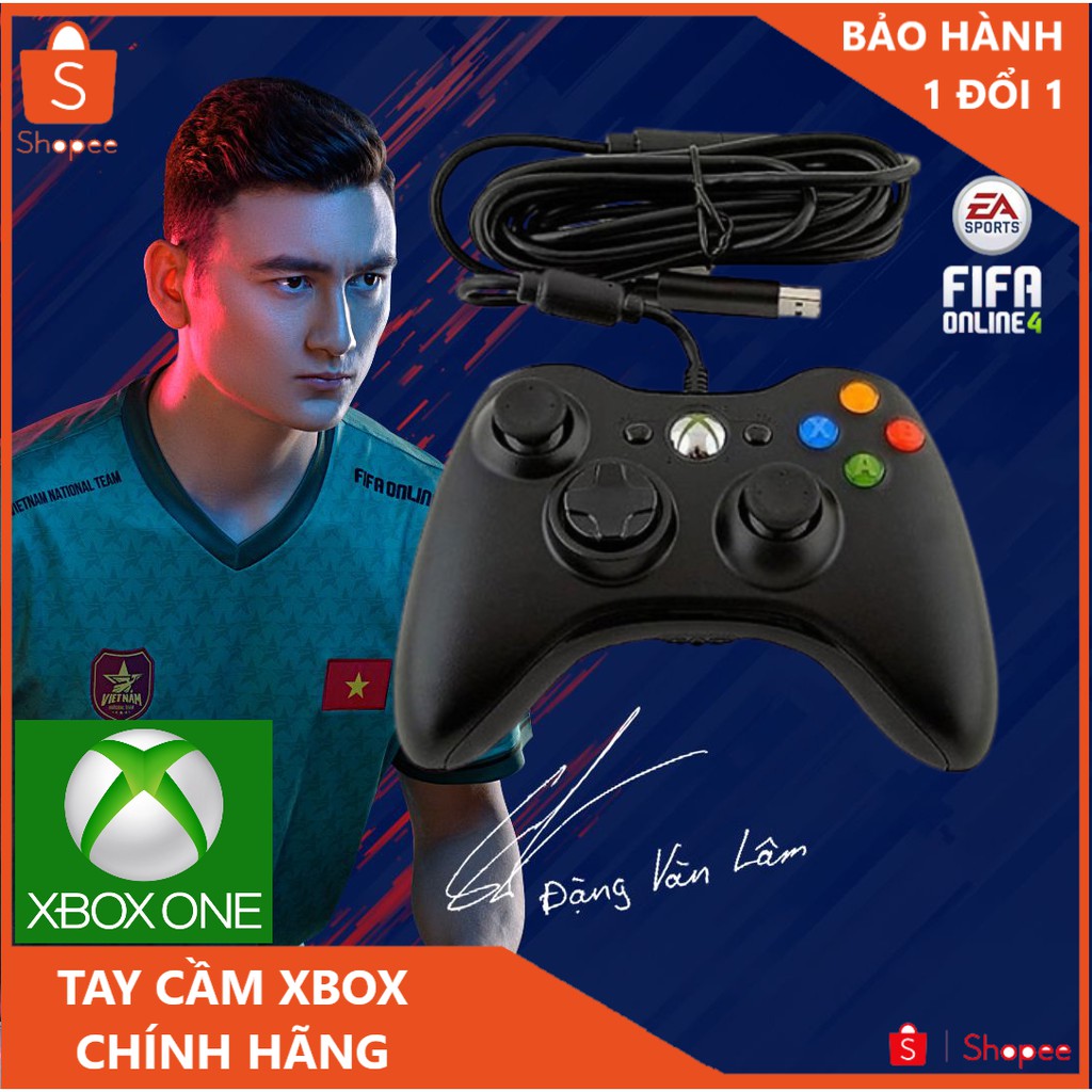 Tay cầm chơi game xbox 360 Chuyên Game FiFa, PES Cho PC, LapTop, Androi , Hàng Chính Hãng , Bảo Hành