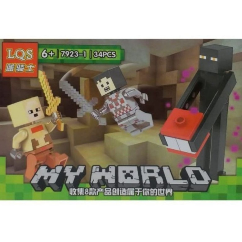 Bộ 3 Mô Hình Đồ Chơi Lắp Ráp Lego Minecraft Thế Giới 1