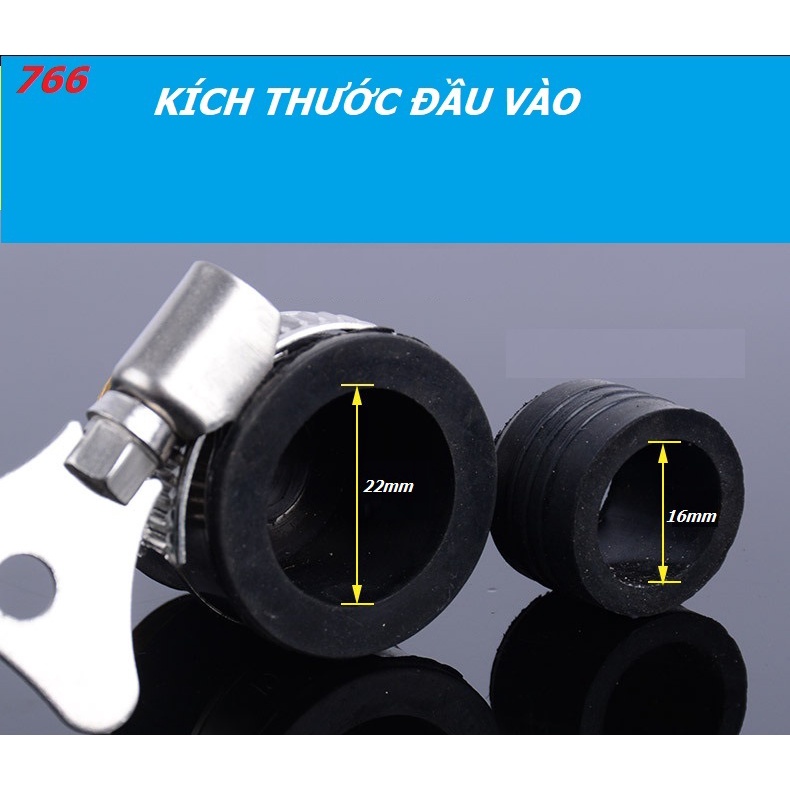 ĐẦU CAO SU GẮN TẠI VÒI CÓ KHÓA CỔ DÊ RA NỐI ÔNG 16MM TIỆN DỤNG