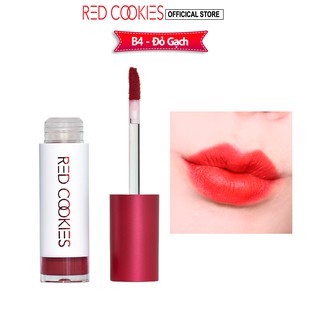 Son kem mịn như nhung bền màu, dưỡng môi RED COOKIES Brownie Velvet Lip Tint B4 ChocChoc Berry(Đỏ Gạch) 5.2g