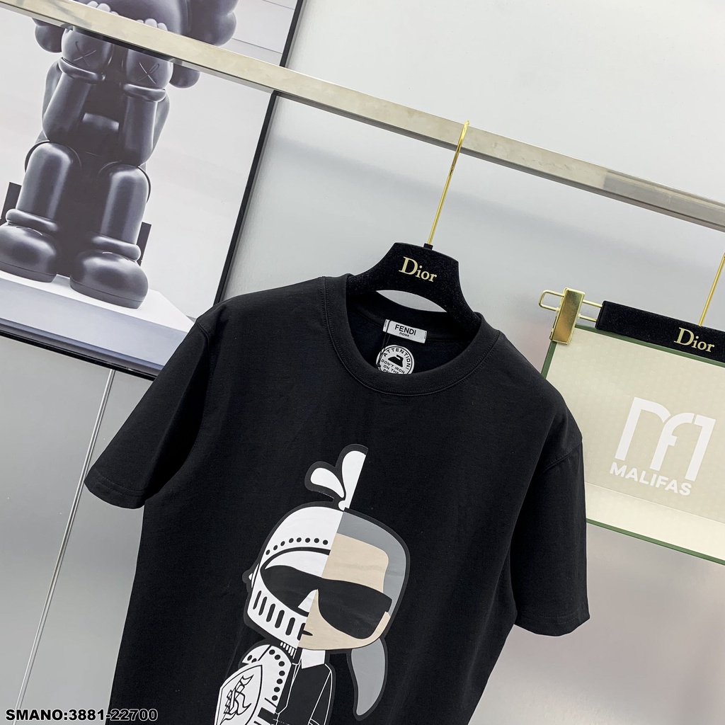 Áo Phông Nam Fendi In Hình Cậu Bé Cực Ngầu - Áo Phông Nam Nữ Fendi Chất Cotton Thoáng Mát Mềm Mịn DT FASHION MENWEAR