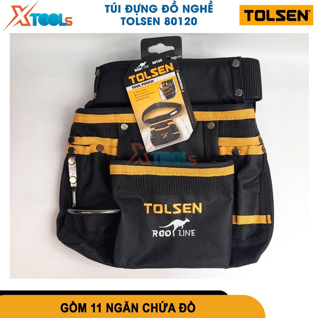 Túi đựng đồ nghề Tolsen 80120 chất liệu chắc chắn bền bỉ, đa năng chứa được nhiều đồ nghề chuyên dụng- CHÍNH HÃNG-XTOOLS