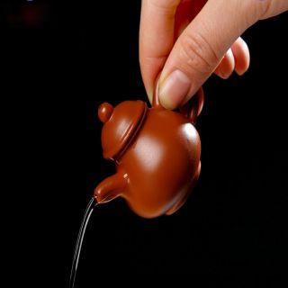 ẤM TRÀ GỐM TỬ SA MINI TRANG TRÍ ẤM VĂN ĐÁN