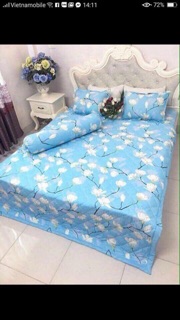 Bộ ga chun + 2 vỏ gối thanh lý