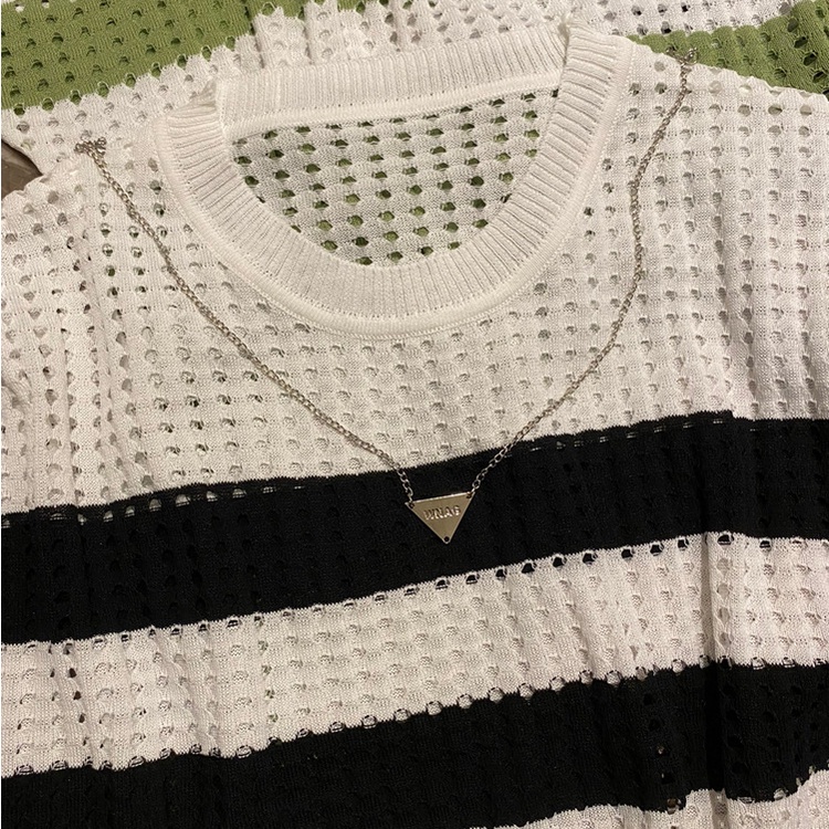 Áo Croptop Sát Nách Cổ Tròn Chất Liệu Cotton Phối Lưới Thoáng Khí Thời Trang Cho Nữ
