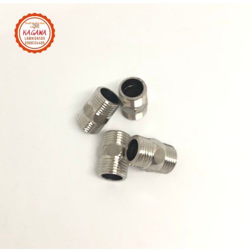 Bộ 4 cái Nối 2 đầu răng ngoài phi 21 inox 100% không lo gỉ sét