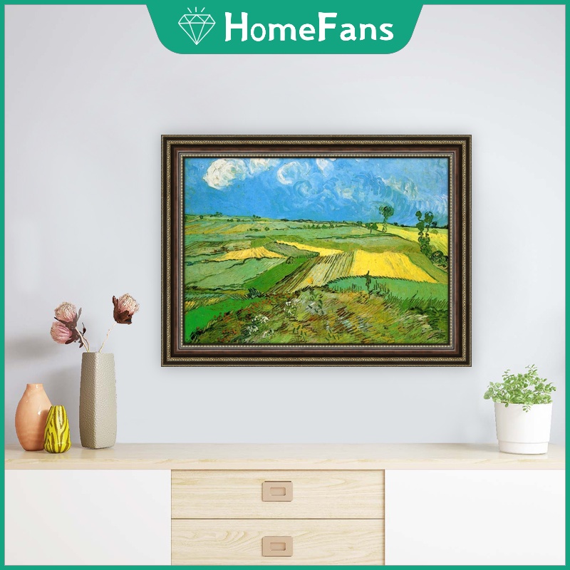 Bộ Tranh Đính Đá 5D Tự Làm Hình Phong Cảnh Van Gogh 40x30cm/50x40cm Trang Trí Nhà Cửa
