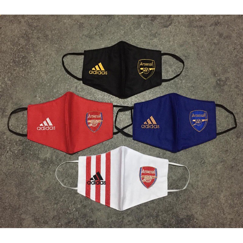 Khẩu Trang Cotton Thêu Họa Tiết Arsenal 3 Độc Đáo