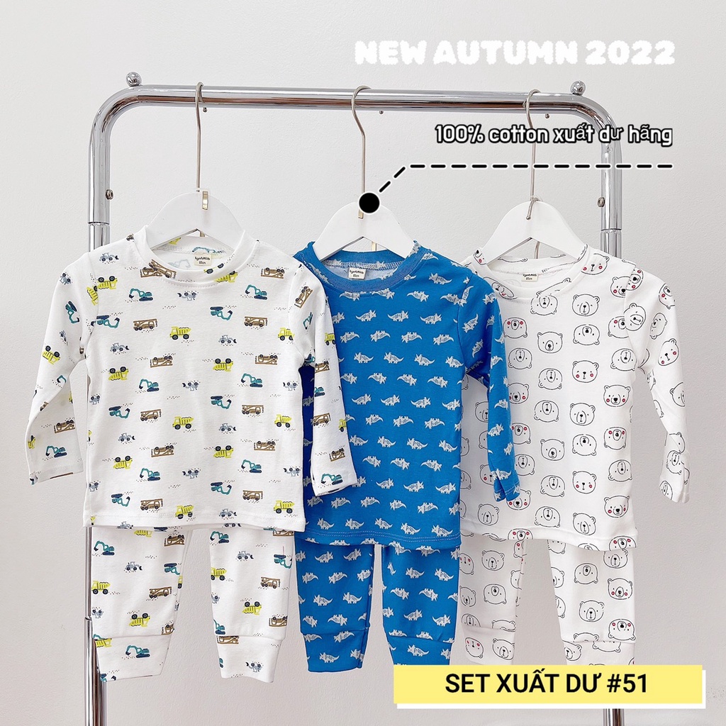 SET 3 BỘ COTTON XUẤT DƯ