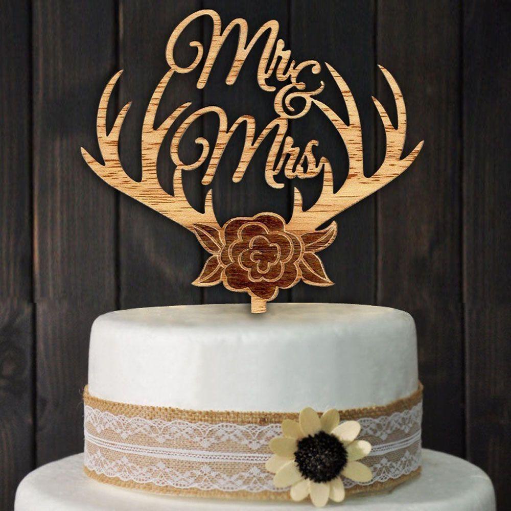 Topper Gỗ Trang Trí Bánh Kem Chữ Mr and Mrs|Phụ Kiện Trang Trí Đám Cưới Phong Cách Vintage Độc Đáo
