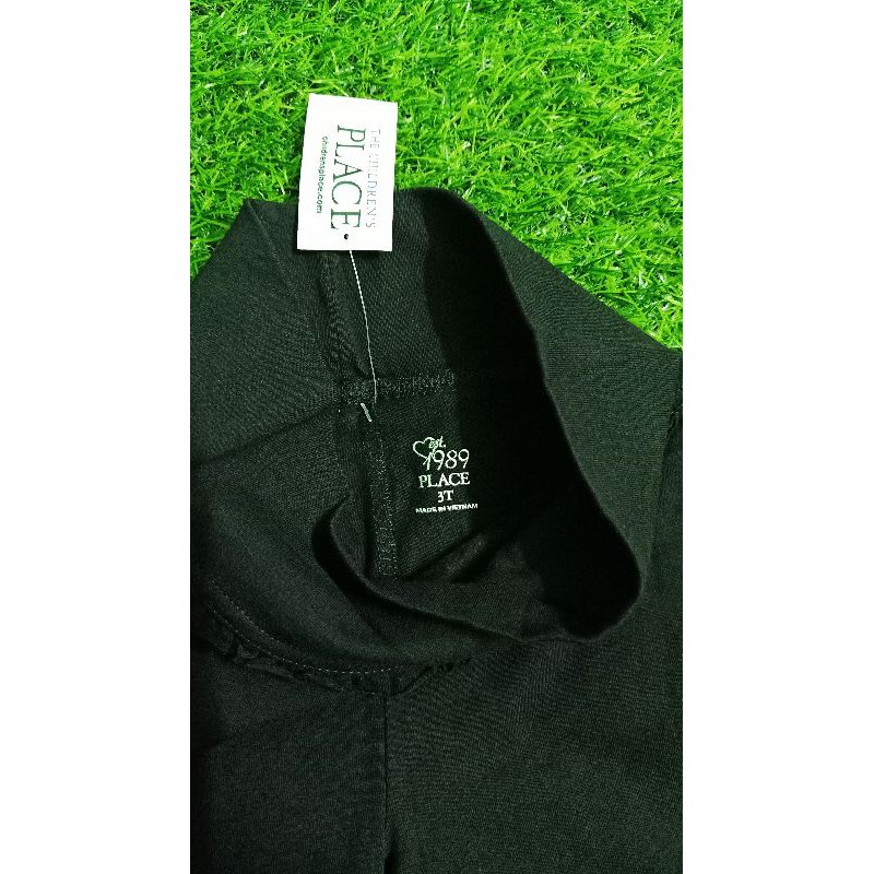 (VNXK) Quần legging Place nhấn bèo - cạp cao cho bé