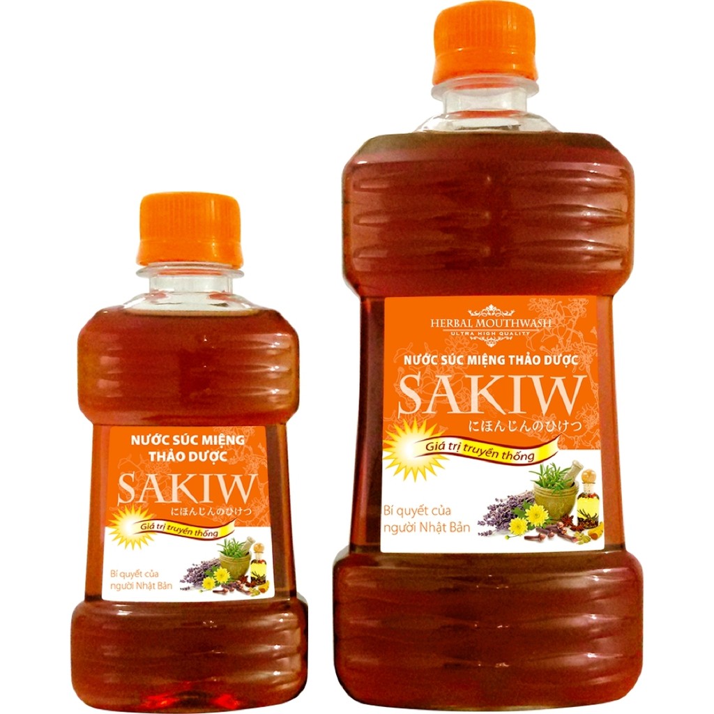 Nước súc miệng thảo dược Sakiw 200ml