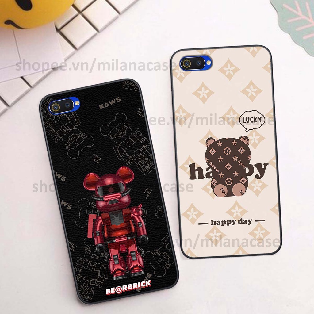 Ốp Realme C1 / C2 gấu be@rBrick gấu Teddy Kaws siêu đẹp, phong cách, cá tính