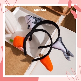 Băng đô bờm tóc hình Carot hình Con cá ngộ nghĩnh dễ thương MINALI