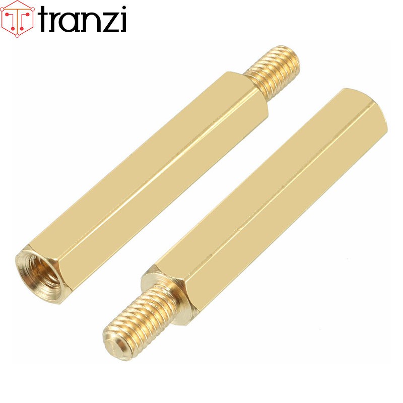 Trụ vít lục giác đực cái đồng M4x25+6 - túi 10 cái