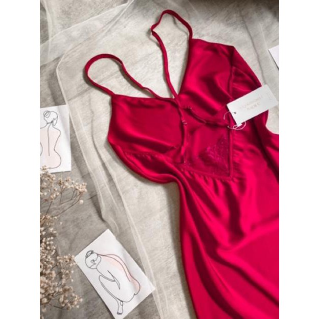 váy ngủ lụa Lụa satin - đầm ngủ lụa cao cấp -San San | BigBuy360 - bigbuy360.vn