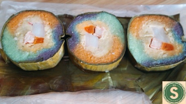 Bánh Tét Trà Cuôn 3 Màu - Đặc Sản Trà Vinh 1.1KG/1 ĐÒN | BigBuy360 - bigbuy360.vn