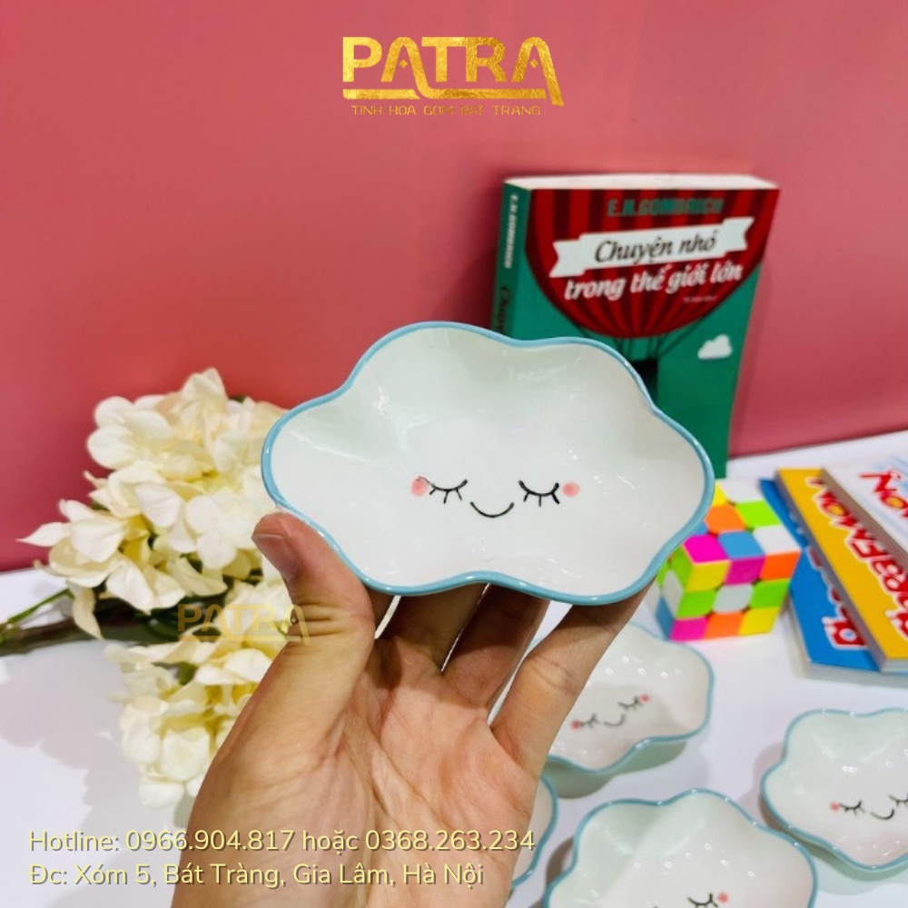 Bộ bát đĩa ăn dặm cho bé, set bát ăn cơm cute họa tiết cầu vồng