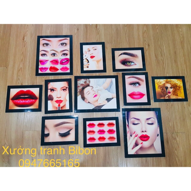 Bộ 11 tranh spa nail mi