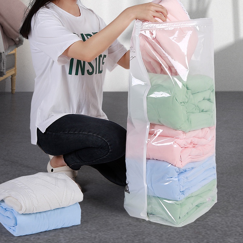 Túi Hút Chân Không Đựng Quần Áo / Chăn Mền Cỡ Lớn Tiện Dụng Cho Gia Đình