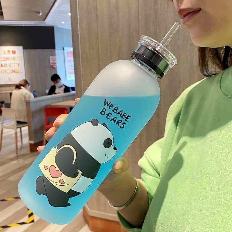 [MUA 1 ĐƯỢC 7] Bình Đựng Nước Cute Hàn Quốc Hình Gấu Bear 1000ml