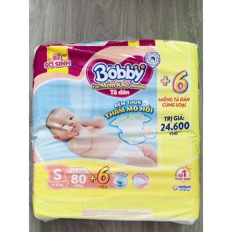 tã dán/tã quần bobby s80+6