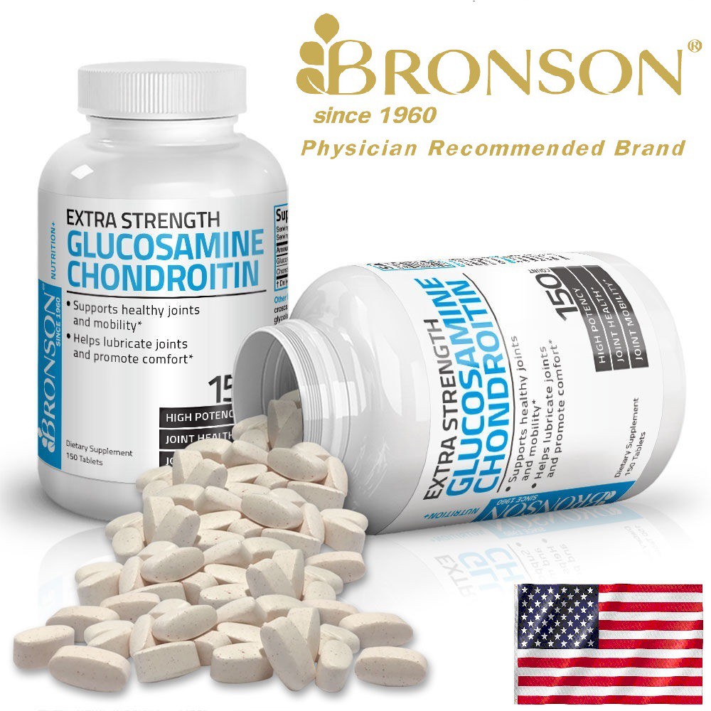 Glucosamine 1500mg Chondroitin 1200mg - 150 viên của Mỹ - Bổ xương khớp