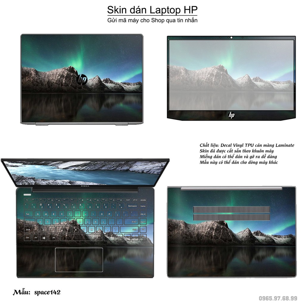 Skin dán Laptop HP in hình không gian _nhiều mẫu 24 (inbox mã máy cho Shop)