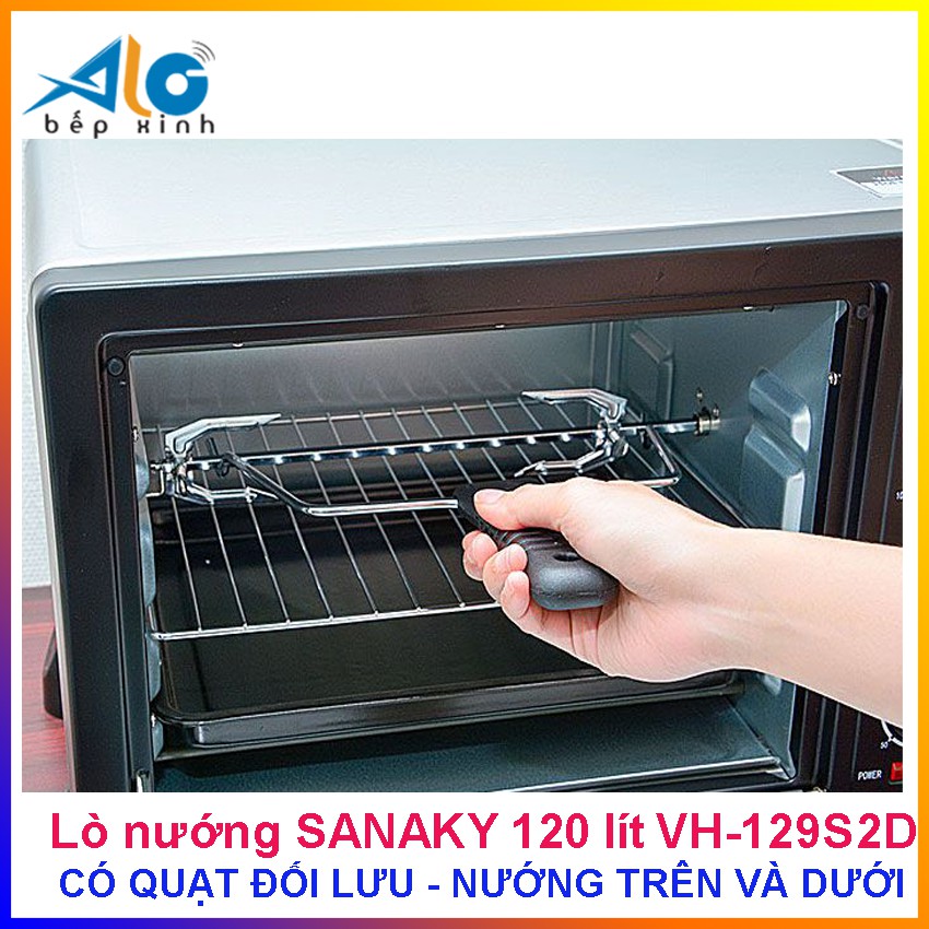 Lò nướng Sanaky 120 lít VH-129S2D - VH129S2D - Có quạt đối lưu - Nướng trên và dưới - Alo Bếp Xinh