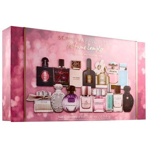 Set nước hoa Sephora Favorites Perfume Samplers (gồm 15 ống sample và 1 fullsize Marc Jacobs Daisy)