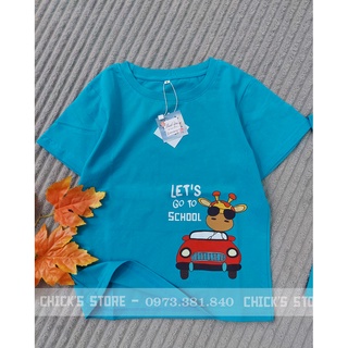 Áo thun cotton 4 chiều cho bé từ 4 - 7 tuổi